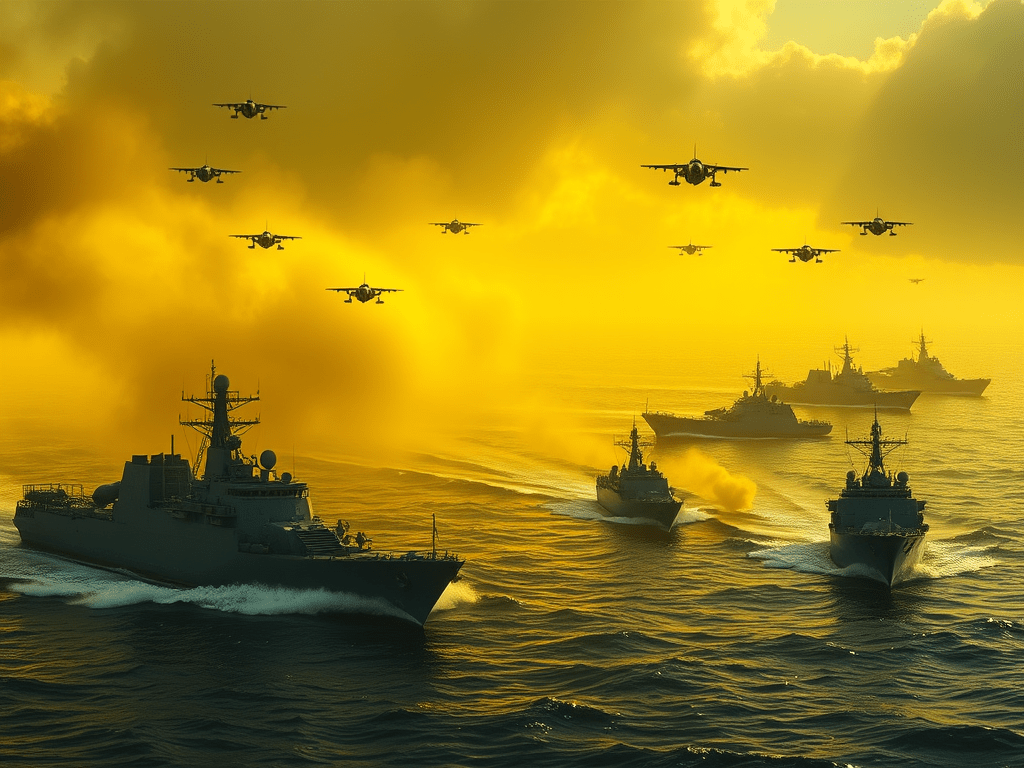 兩岸衝突警示燈號：環台軍演再現 兩岸衝突續亮黃燈-2025年2月